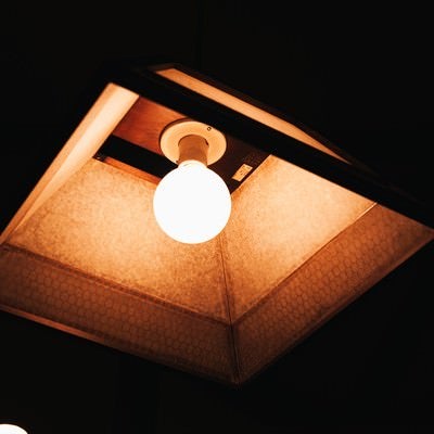 和室の照明の写真