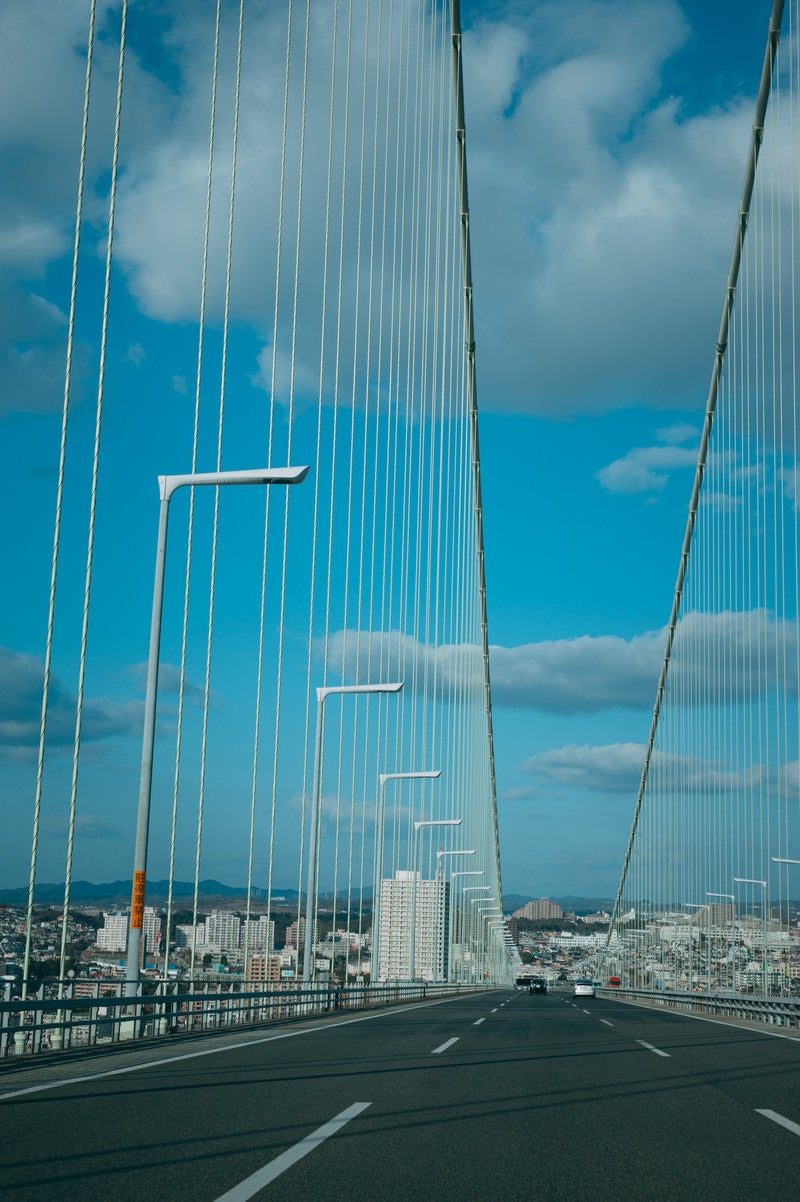 「明石大橋（兵庫県淡路島）」の写真