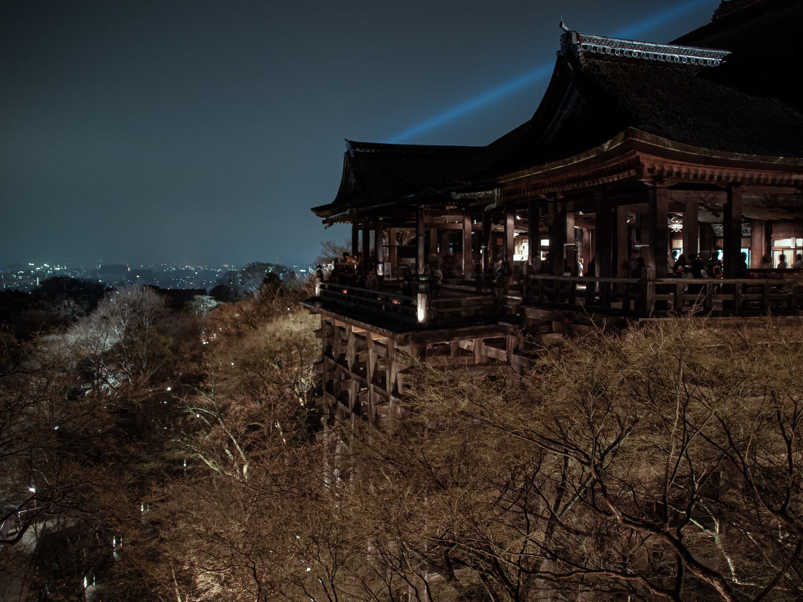 「京都の清水寺の夜景」の写真