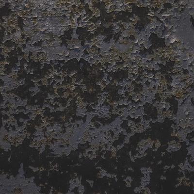 塗装が剥げて錆びるメタルテクスチャー、古い金属表面の劣化の写真