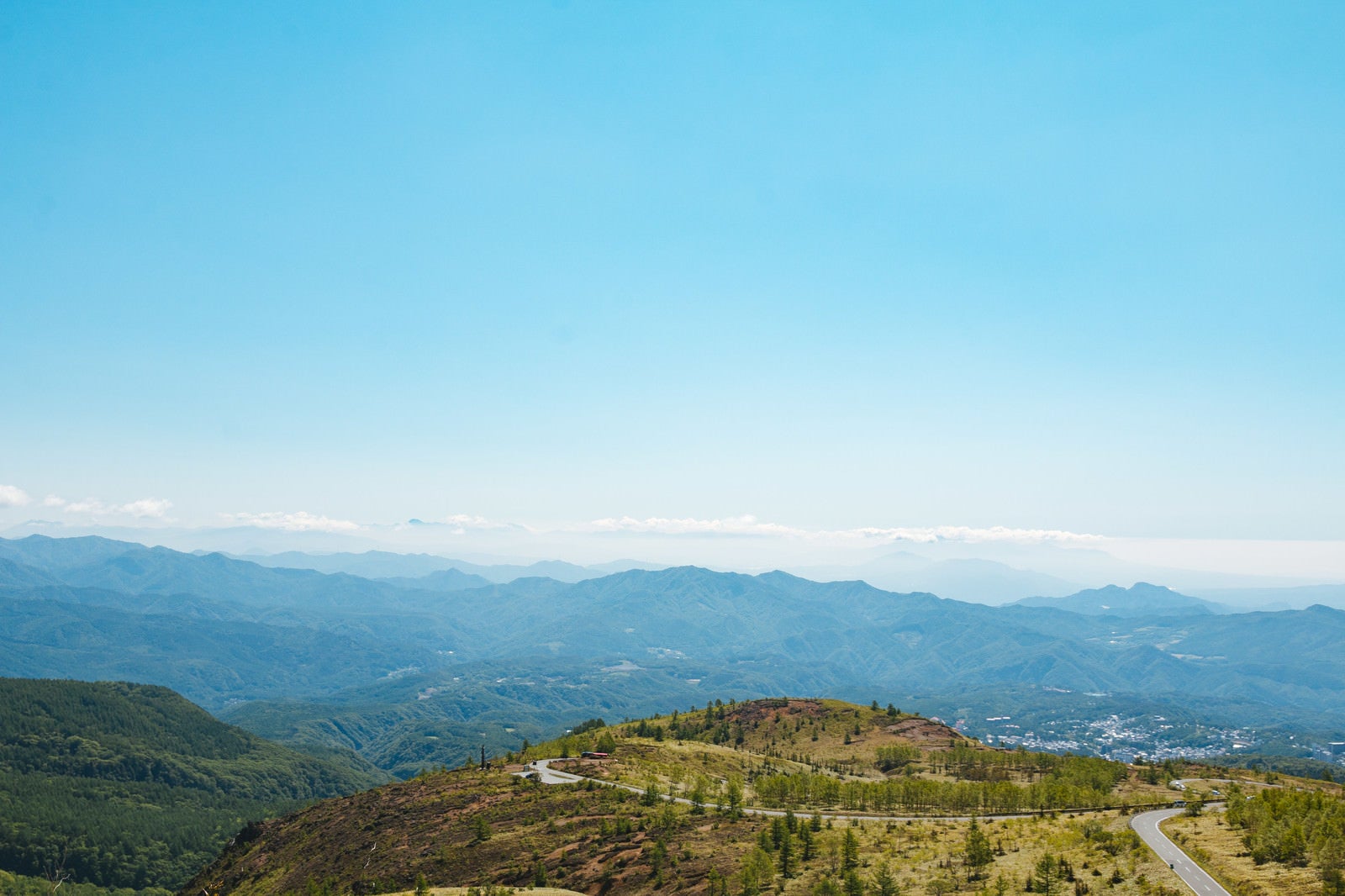 「白根山からの景観」の写真