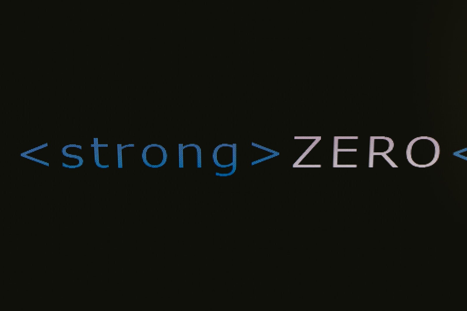 「ZEROを強調するstrongタグ」の写真