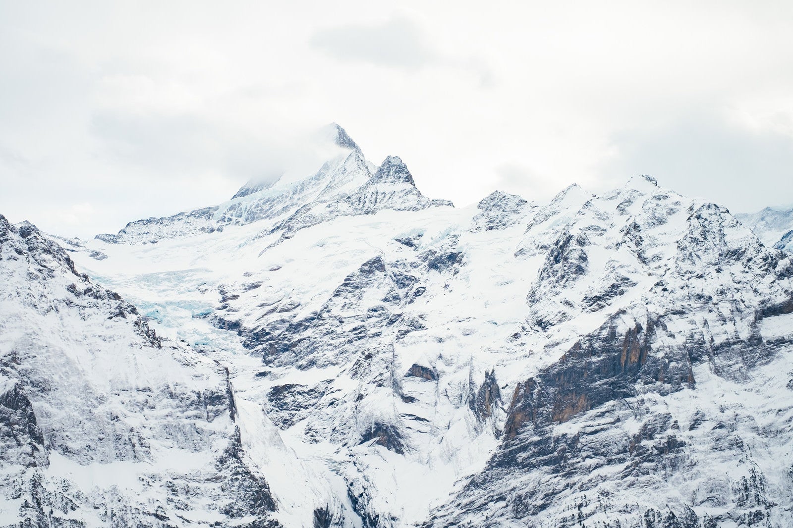 「グリンデルワルトの雪山」の写真