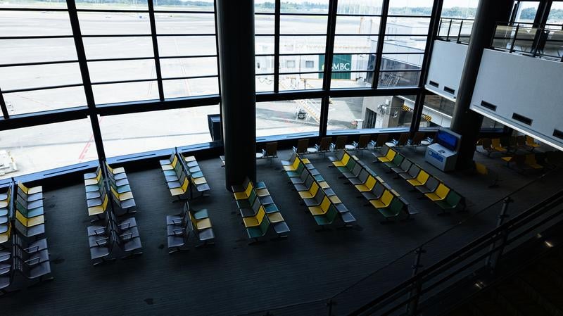 成田空港の待機エリアの写真