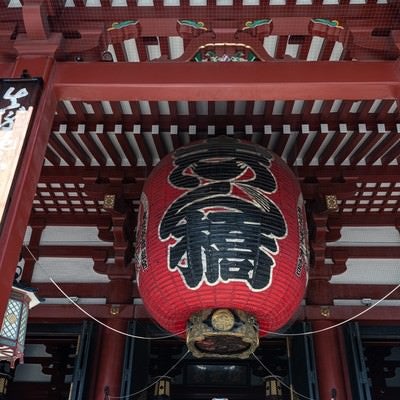 浅草寺の大提灯の写真