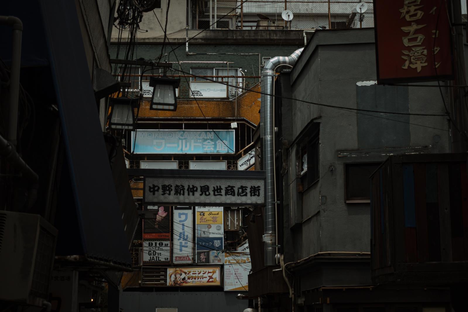 「中野新仲見世商店街の看板」の写真