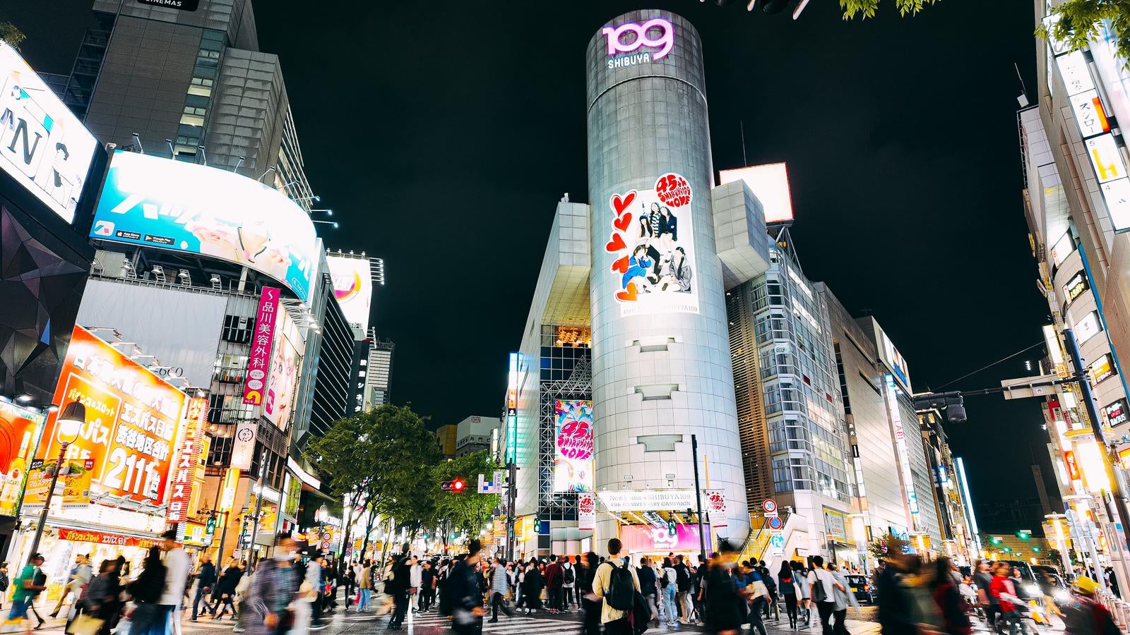 「SHIBUYA109前（20時頃）」の写真