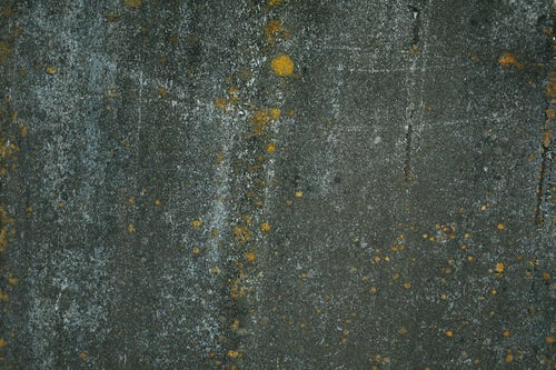 カビのような半纏と汚れた外壁（テクスチャー）の写真