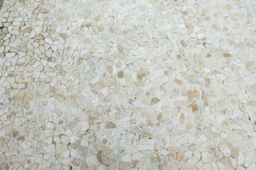 白い石のタイル（テクスチャー）の写真