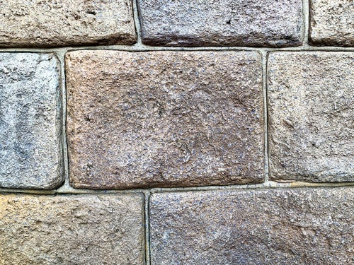 大きめの石のタイル（テクスチャー）の写真