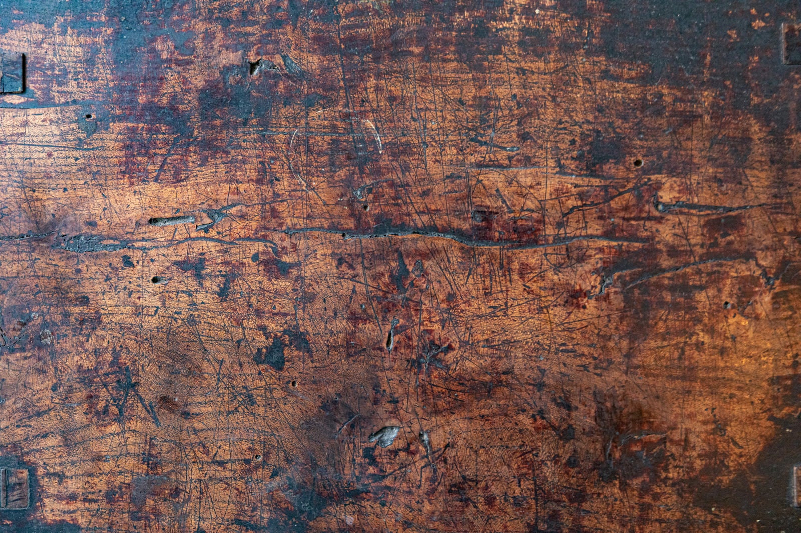 「古い木のテーブル（テクスチャー）」の写真