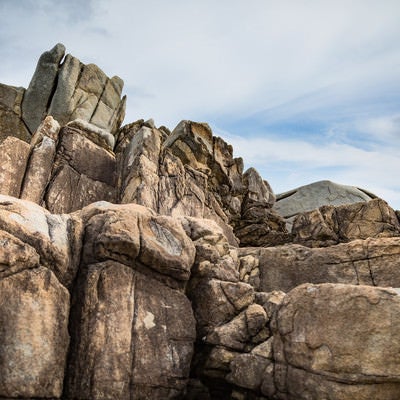 花崗岩の巨岩（ムシロ瀬）の写真