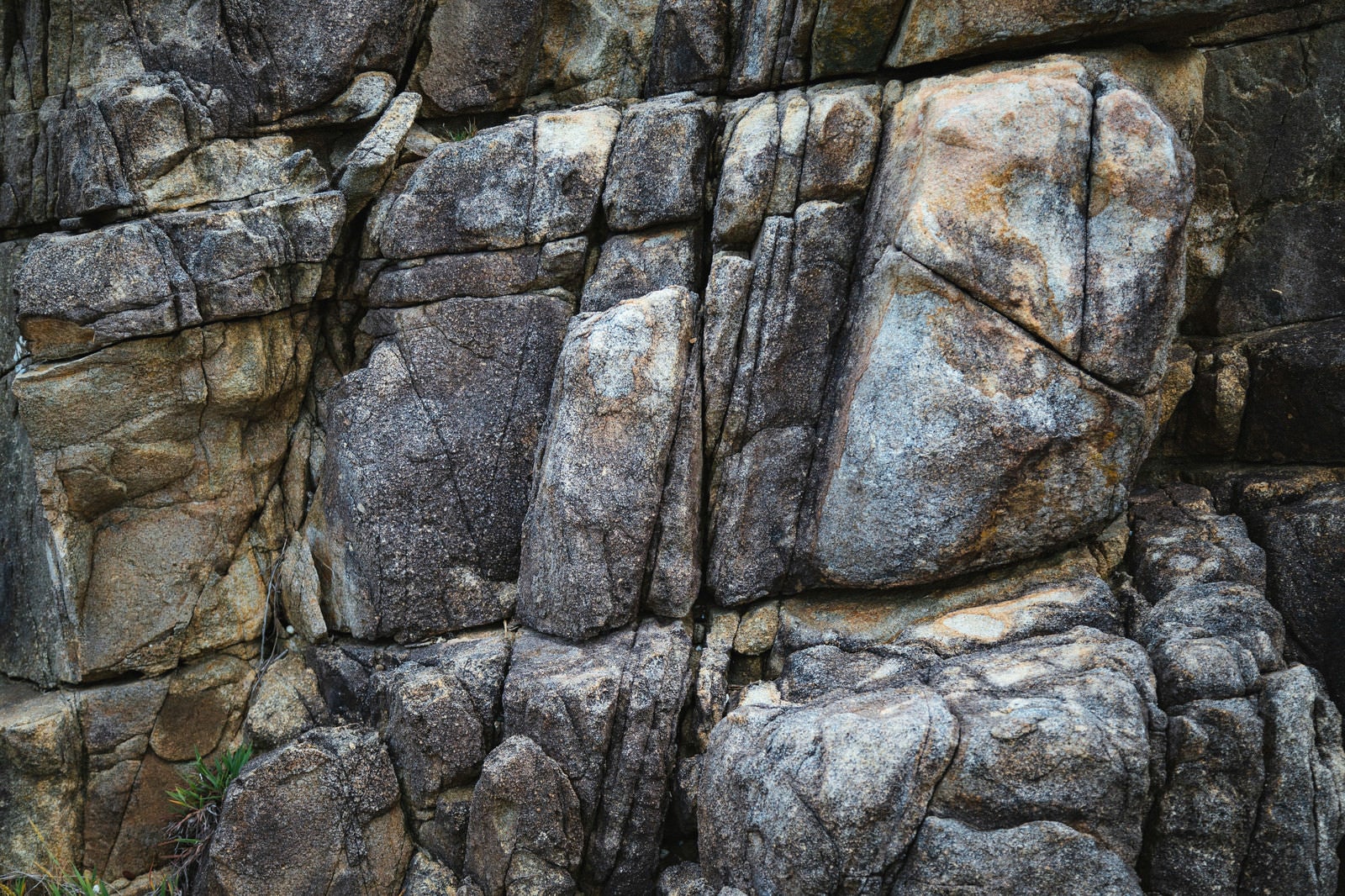 「亀裂が多いムシロ瀬の岩 | フリー素材のぱくたそ」の写真