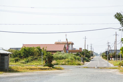 鹿児島県大島郡天城町にある旧陸軍浅間飛行場滑走路跡の様子の写真
