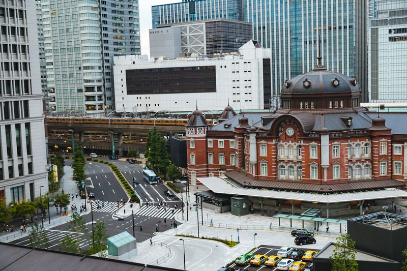 東京駅丸の内北口の様子の写真