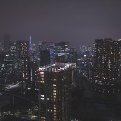 ダークでシックな東京夜景の写真