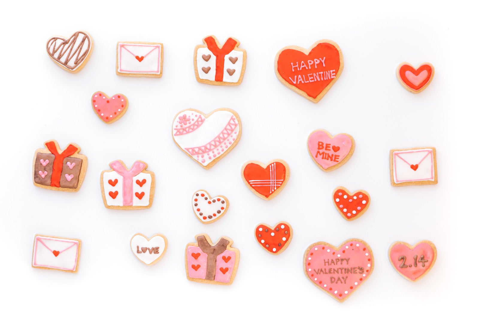 「バレンタインに使いやすいハートのクッキー」の写真