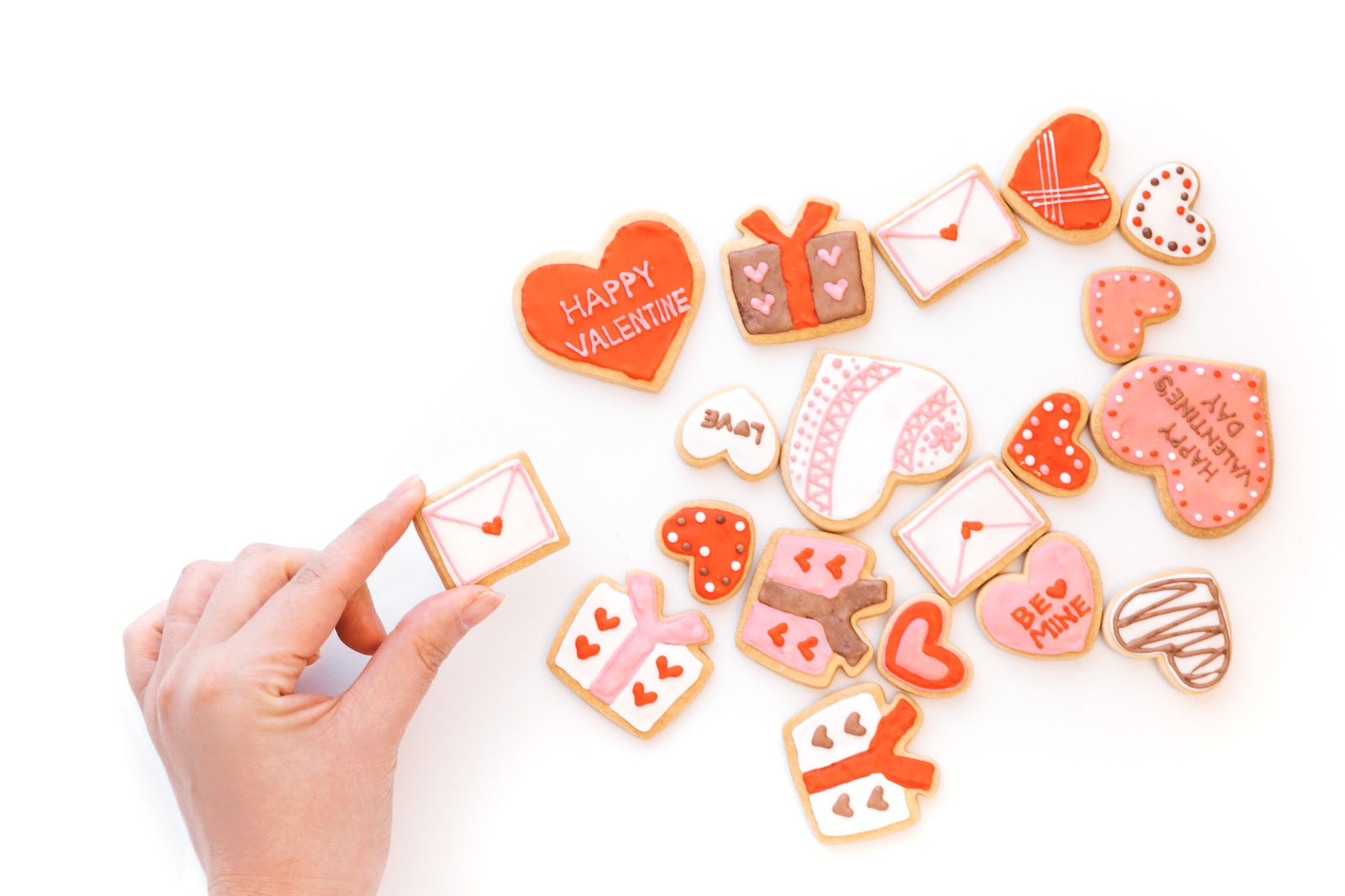 「バレンタイン用のラブレタークッキーを追加」の写真