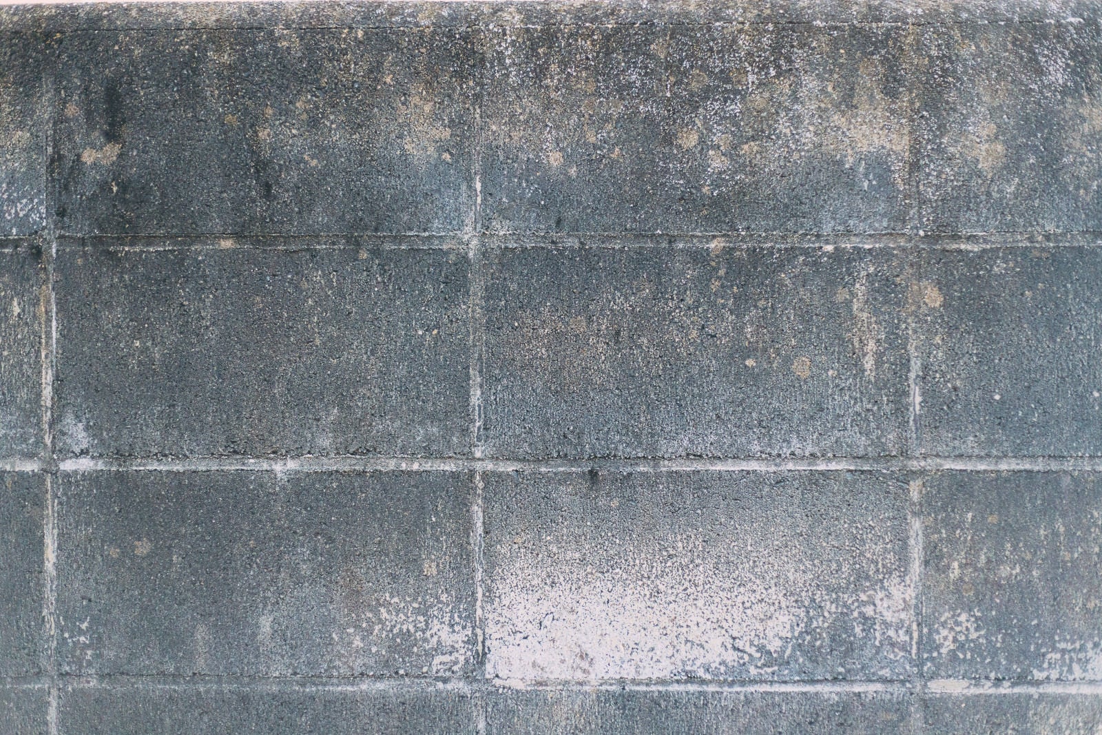 「白華（はっか）したブロック塀のテクスチャー」の写真