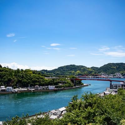  広島の海峡と景観（ 音戸大橋）の写真