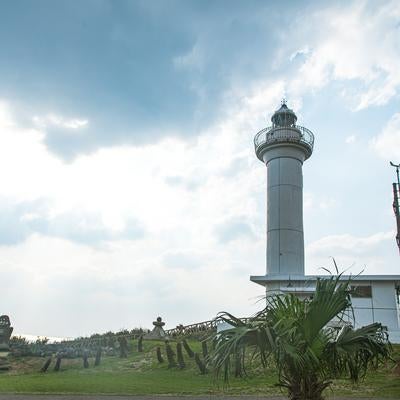 日本最西端与那国島の灯台施設の写真