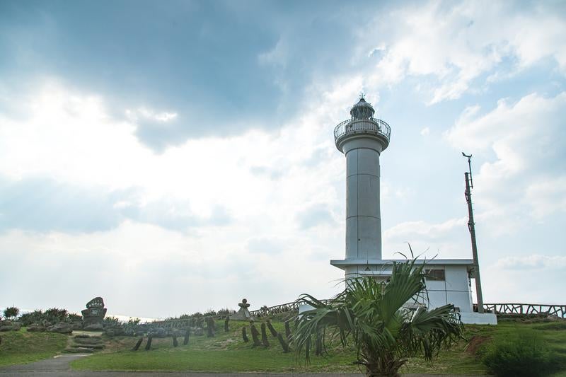 日本最西端与那国島の灯台施設の写真