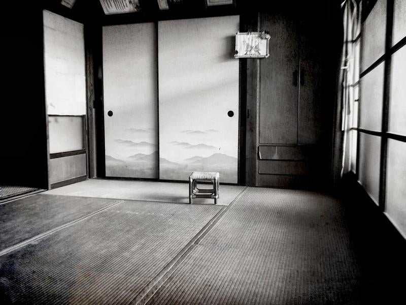 昭和時代の和室 白黒写真で見る日本の歴史の写真