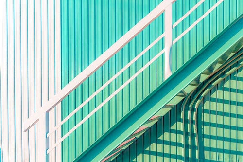 エメラルド色の階段の写真