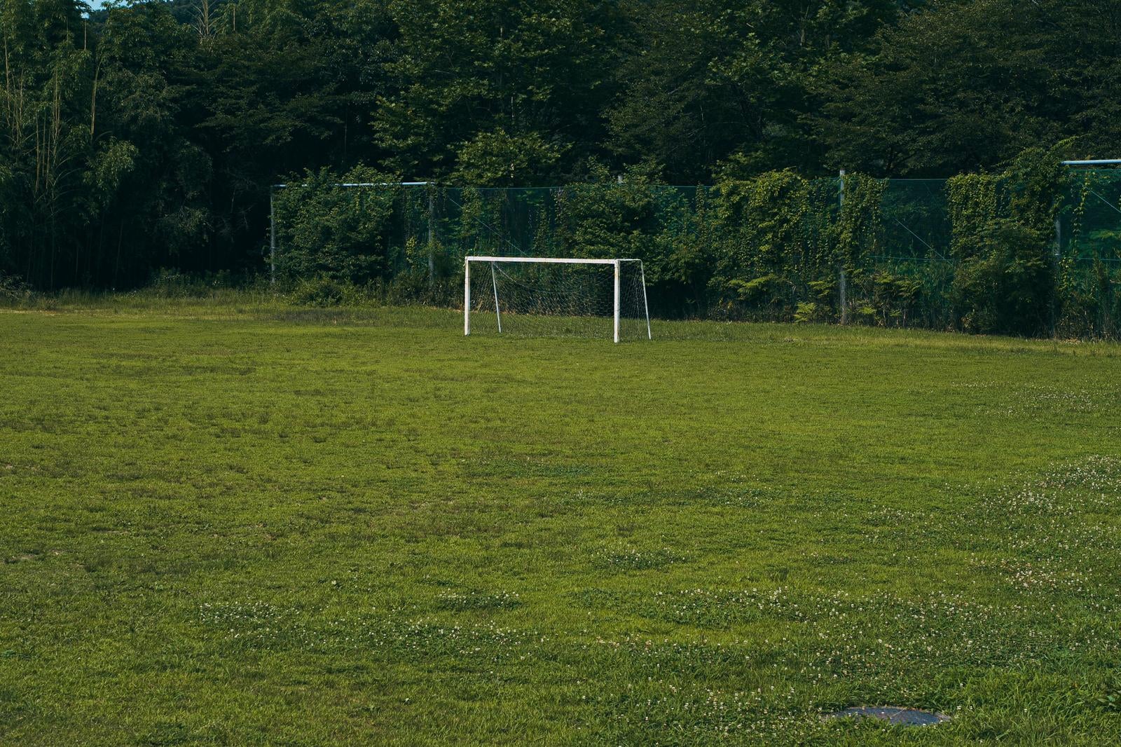 「静かなサッカーゴール」の写真