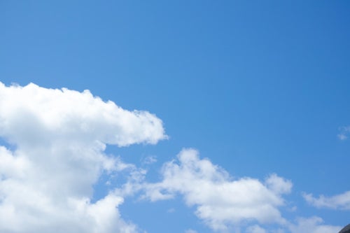 青空と雲の写真