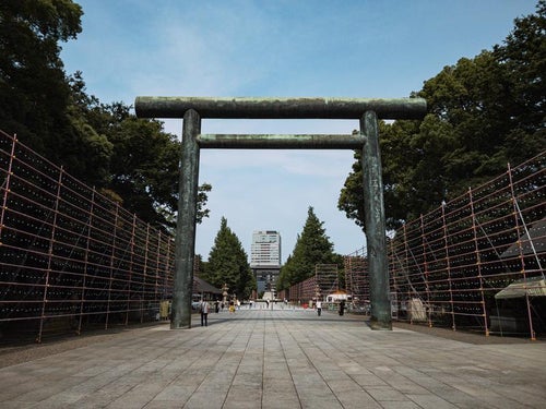 靖国神社の参道 歴史と心を歩むの写真