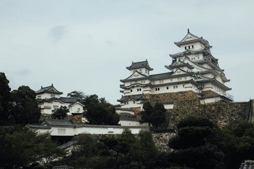 日本の城跡（姫路城）の写真