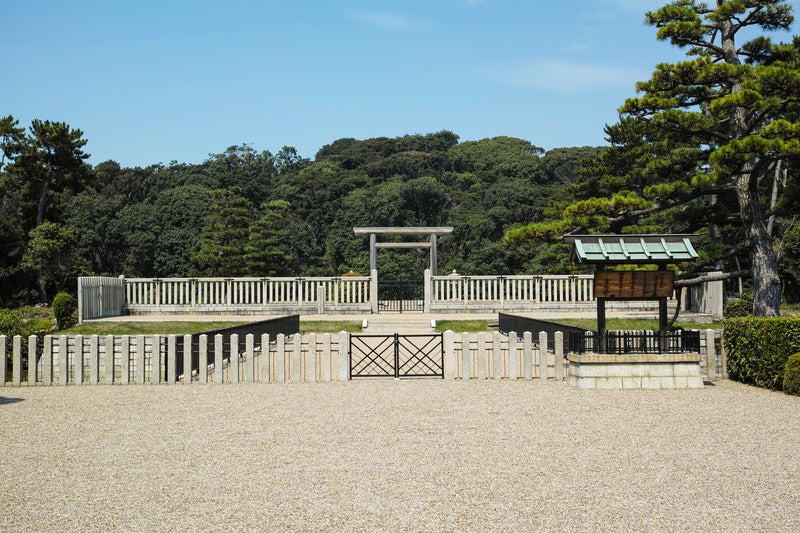 日本最大の古墳（仁徳天皇陵大仙陵古墳）の写真
