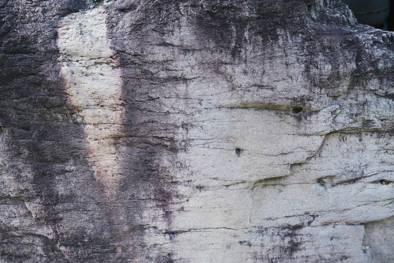 海辺の岩肌のテクスチャーの写真