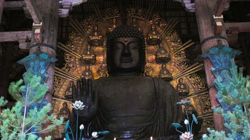 奈良の大仏（盧舎那仏坐像）の写真