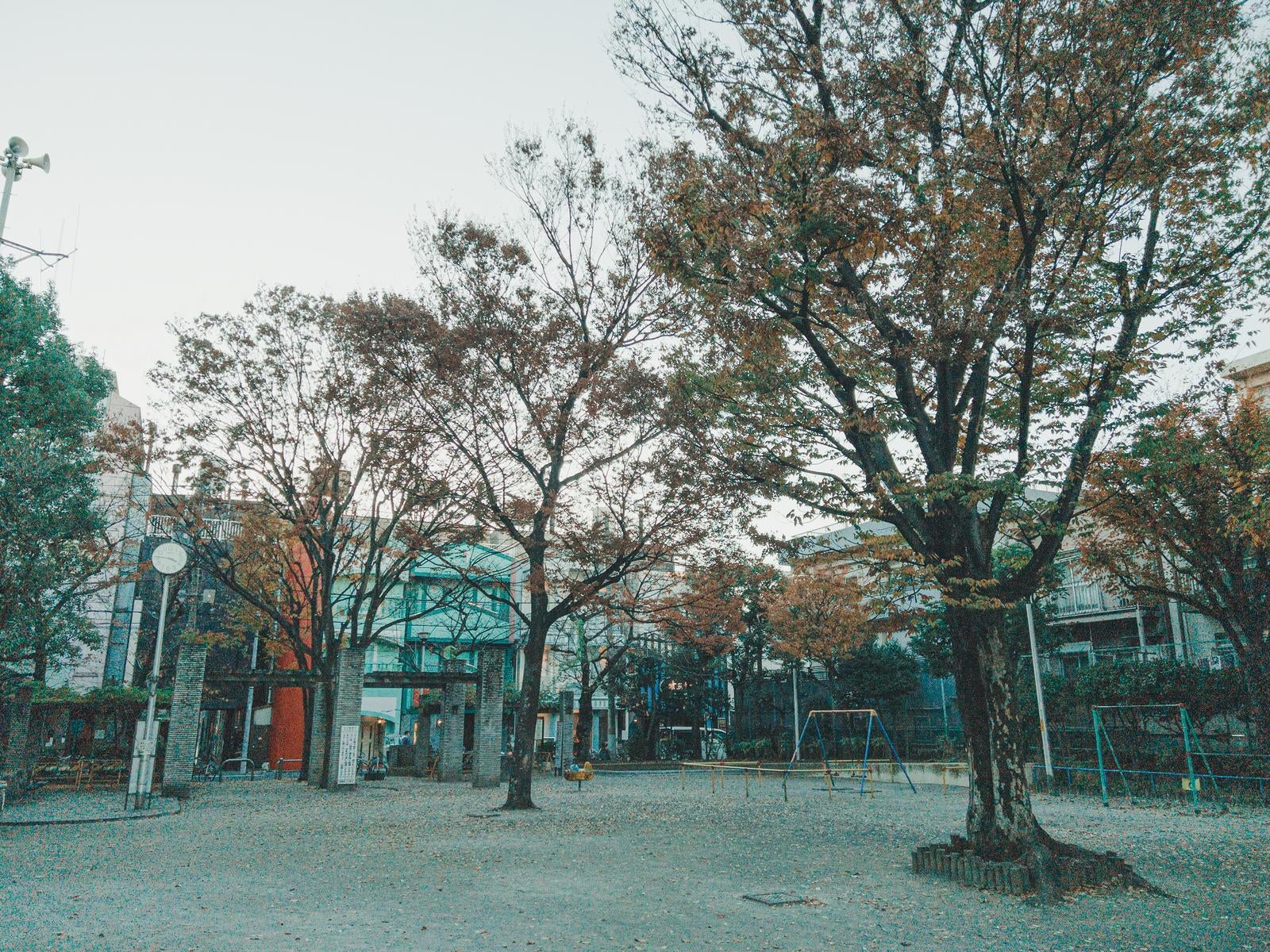 「台東区にある吉原公園内の様子」の写真