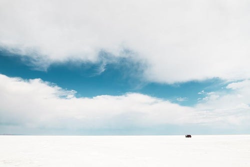 アメリカ版ウユニ塩湖　ボンネビル・ソルトフラッツの写真