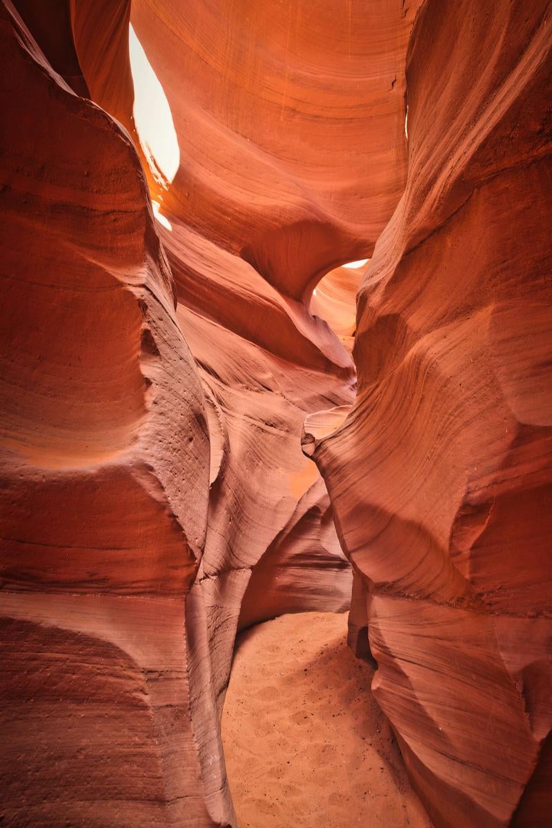 The Passage of Antelope Canyon Showcased by Reddish-Brown Sandstone - free stock photo