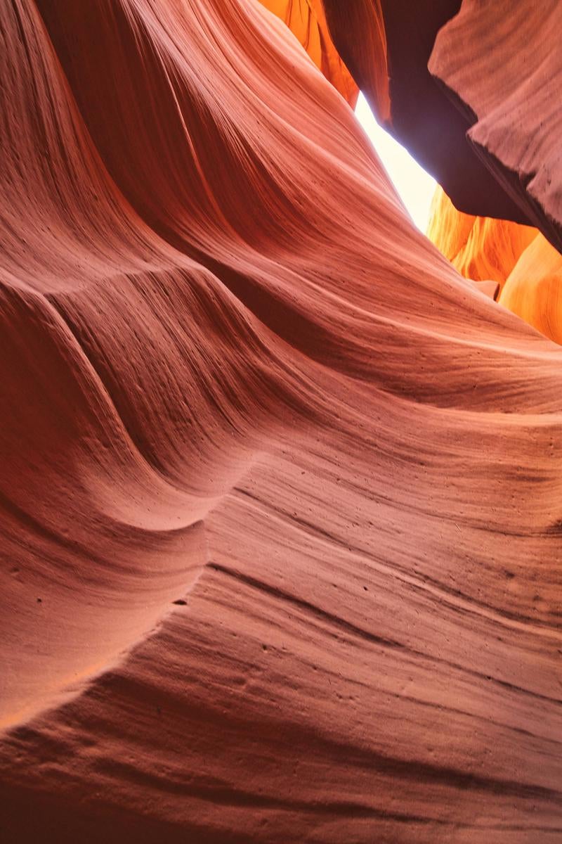 The Interior of Antelope Canyon and Beautiful Light Display - free stock photo
