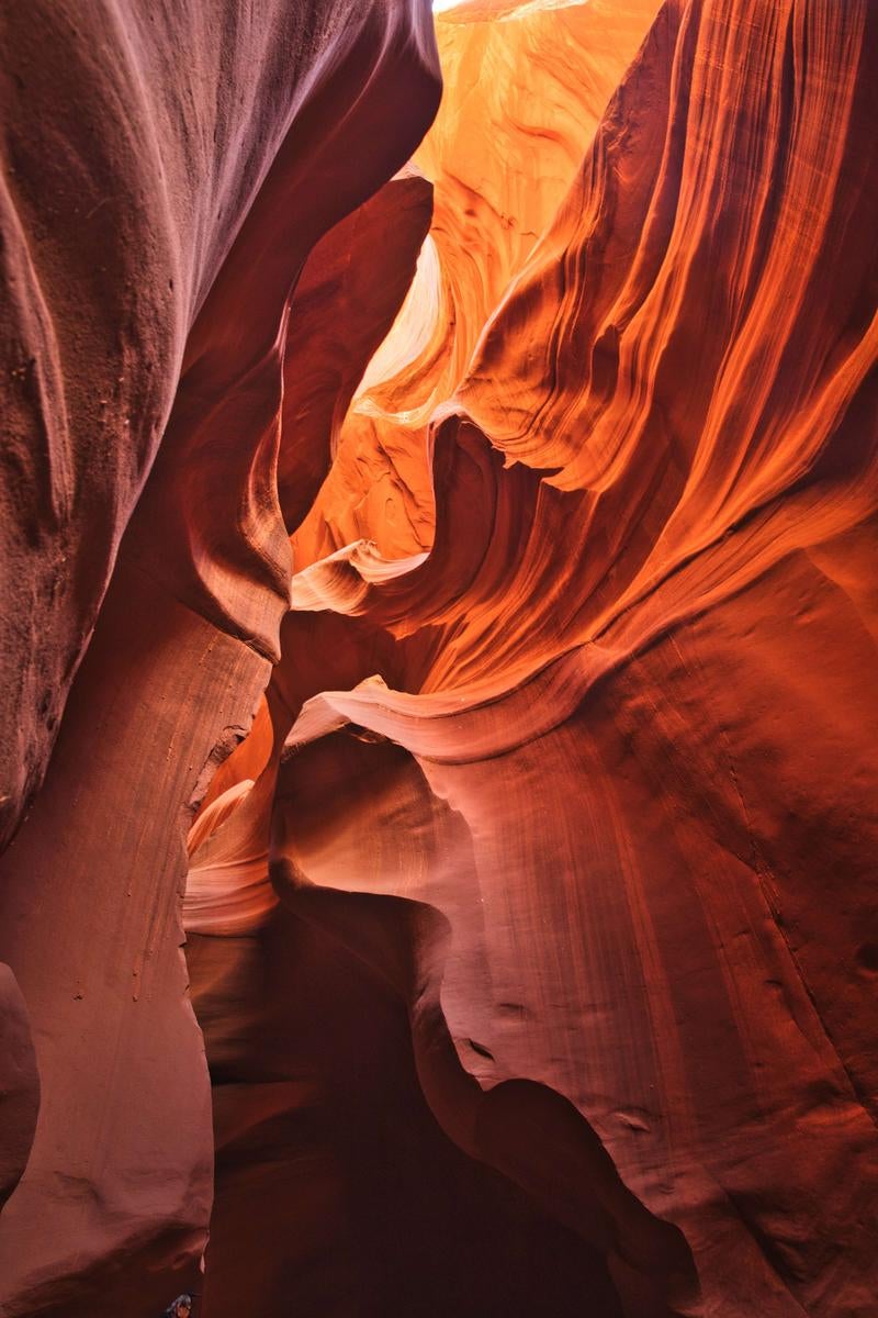 Inside Antelope Canyon Where Sandstone Curves Create a Symphony - free stock photo