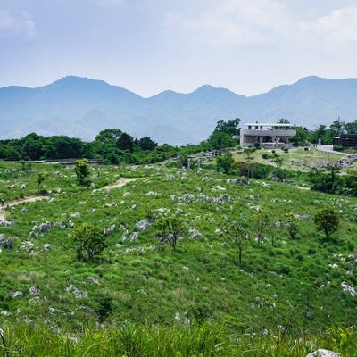 若竹山山頂からの景色（山口県美祢市）の写真