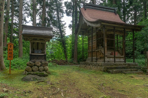 白山神社境内の貴船神社と今宮神社の写真