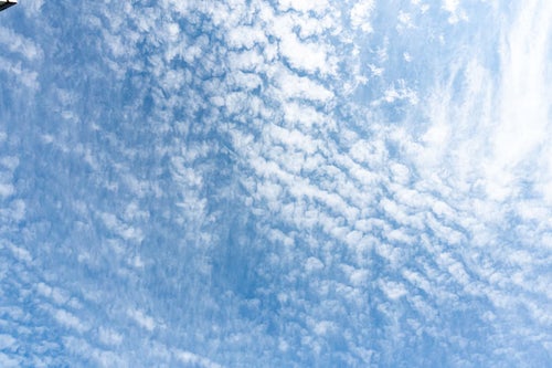 空を覆う巻積雲の写真