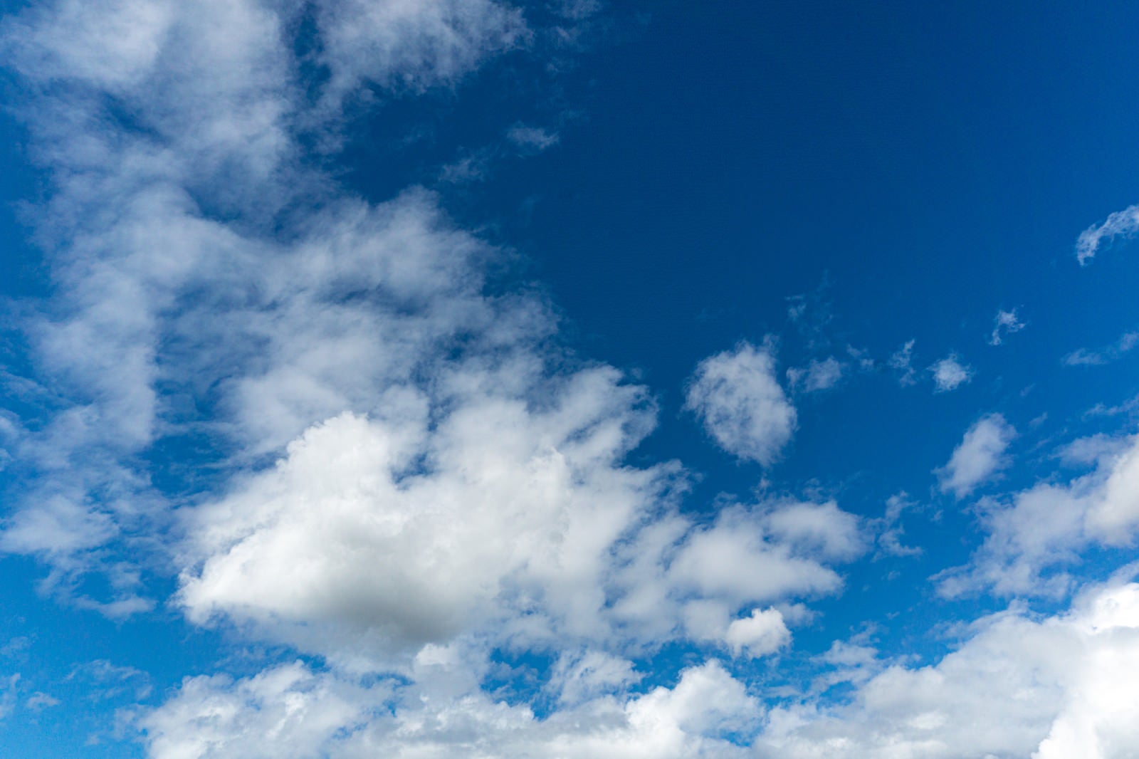 「プカプカと浮かぶ雲と青い空」の写真